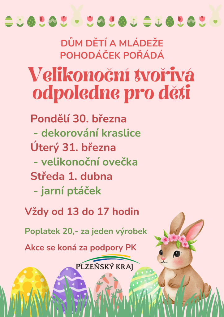 Velikonoční tvořivé odpoledne PONDĚLÍ