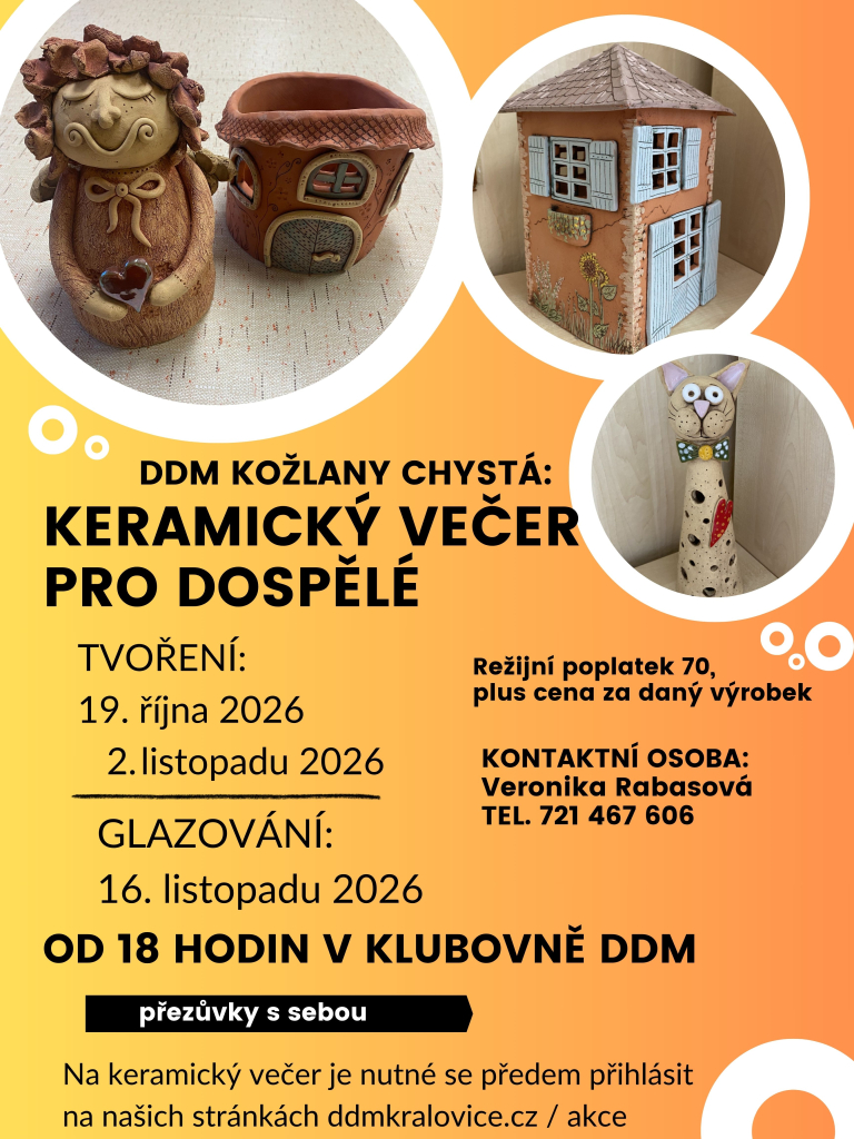 Keramický večer I. KOŽLANY