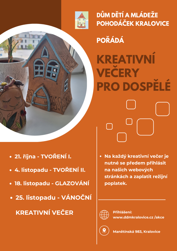 Kreativní večer - keramické tvoření I.