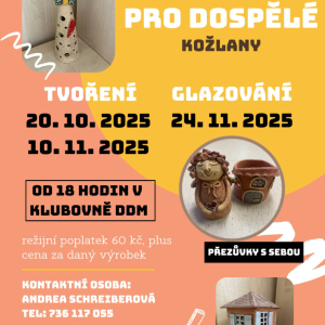 Keramický večer pro dospělé I. KOŽLANY