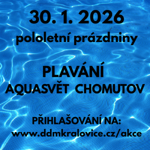 Plavání o pololetních prázdninách 31. 1. 2026